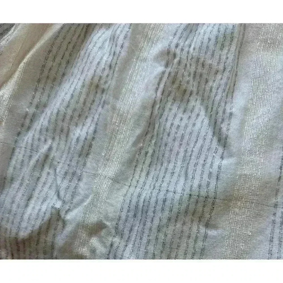 NWT Women's Free People Boho Chic White Peasant Blouse Eyelet Details Size XS - Picture 5 of 10